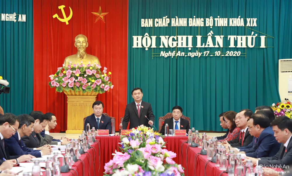 Hội nghị lần thứ nhất, Ban Chấp hành Đảng bộ tỉnh Nghệ An khóa XIX